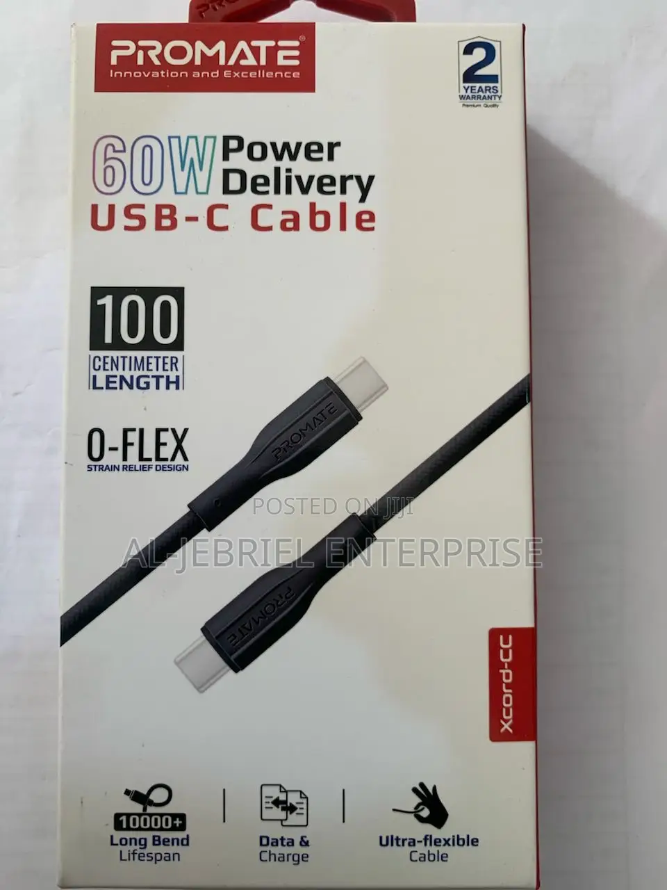 Promate Xcord-Cc High Strength Data Charge USB-C Cable