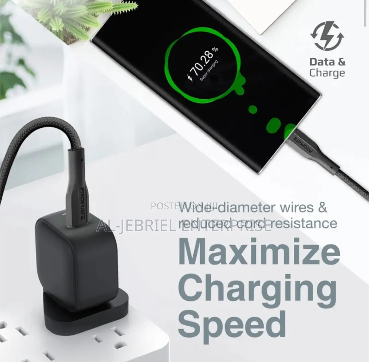 Promate Xcord-Cc High Strength Data Charge USB-C Cable