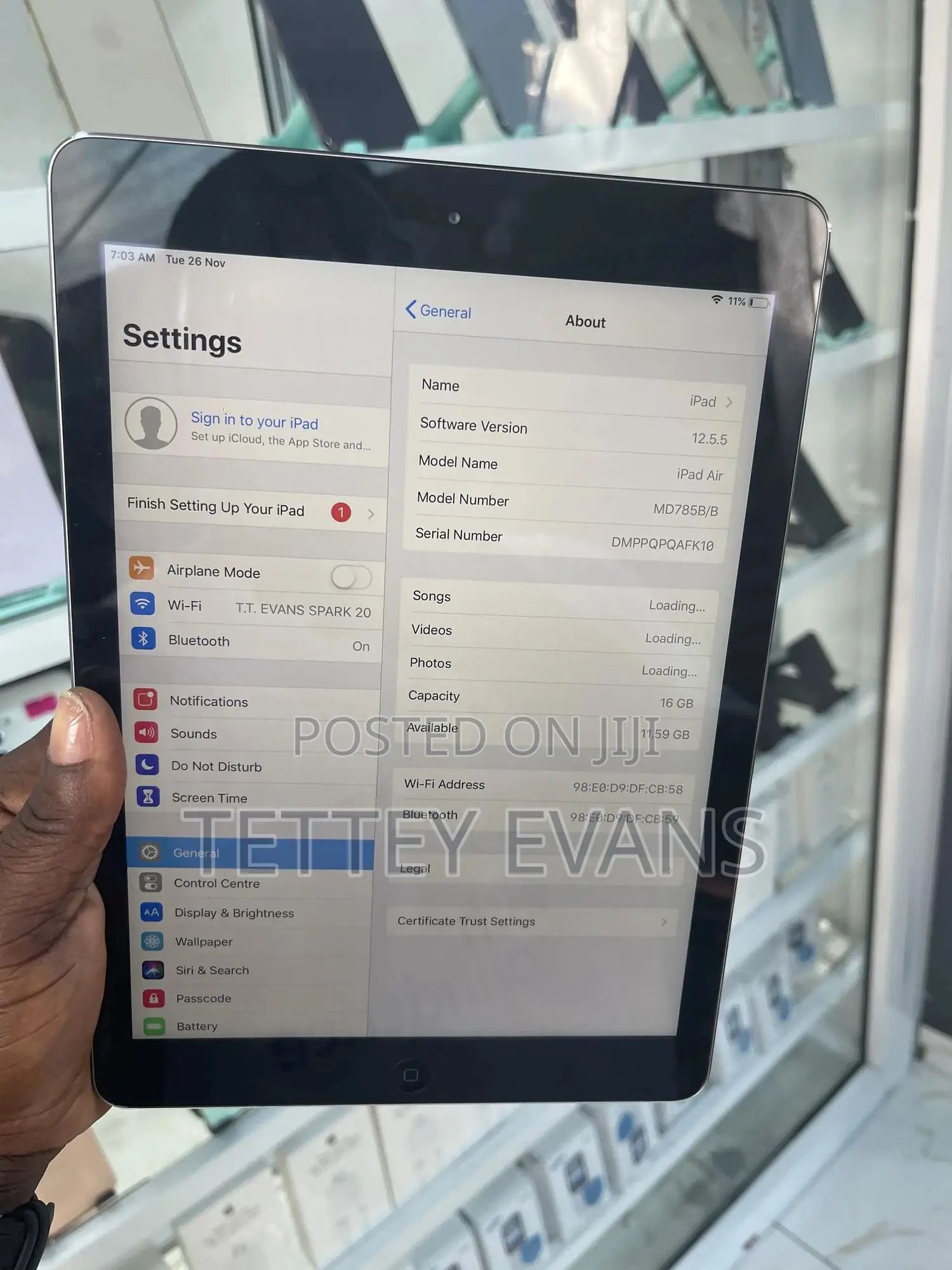 Apple iPad Air 16 GB Silver