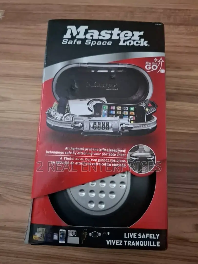 Master Lock Safe Space Portable Small Lock Box Gunmetal Grey