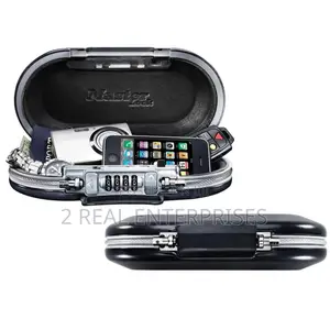 Master Lock Safe Space Portable Small Lock Box Gunmetal Grey