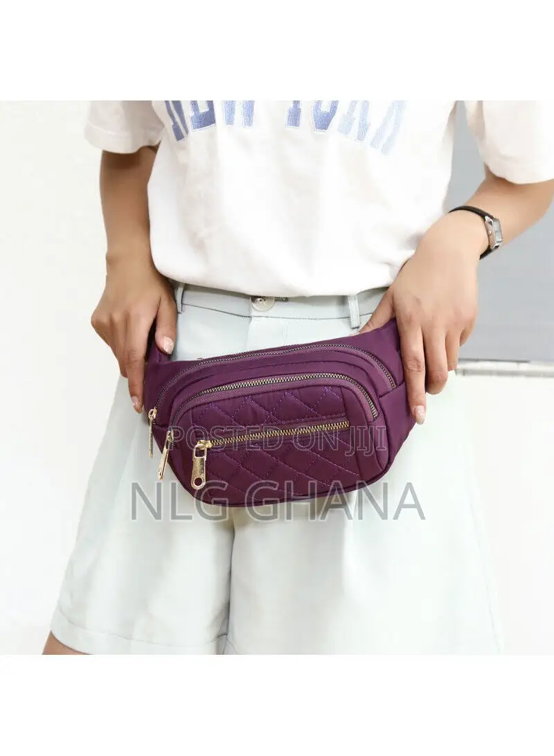 4 Compartments Women's Crossbody Antitheft Waist Bag for Spo