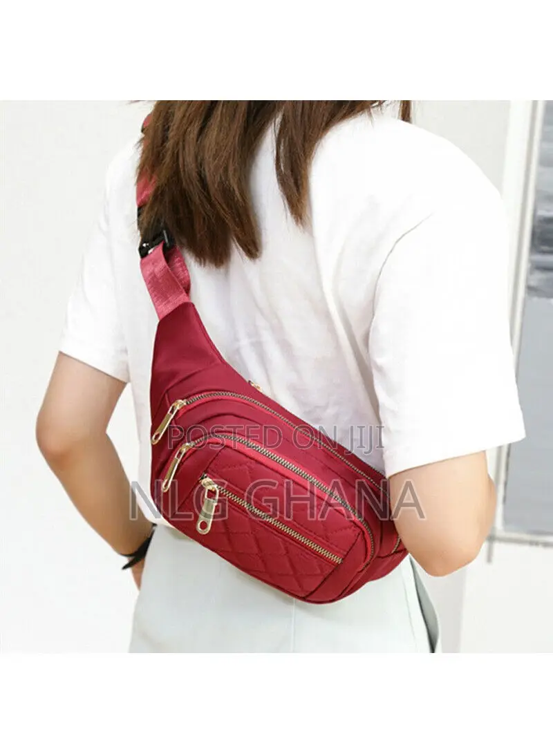 4 Compartments Women's Crossbody Antitheft Waist Bag for Spo