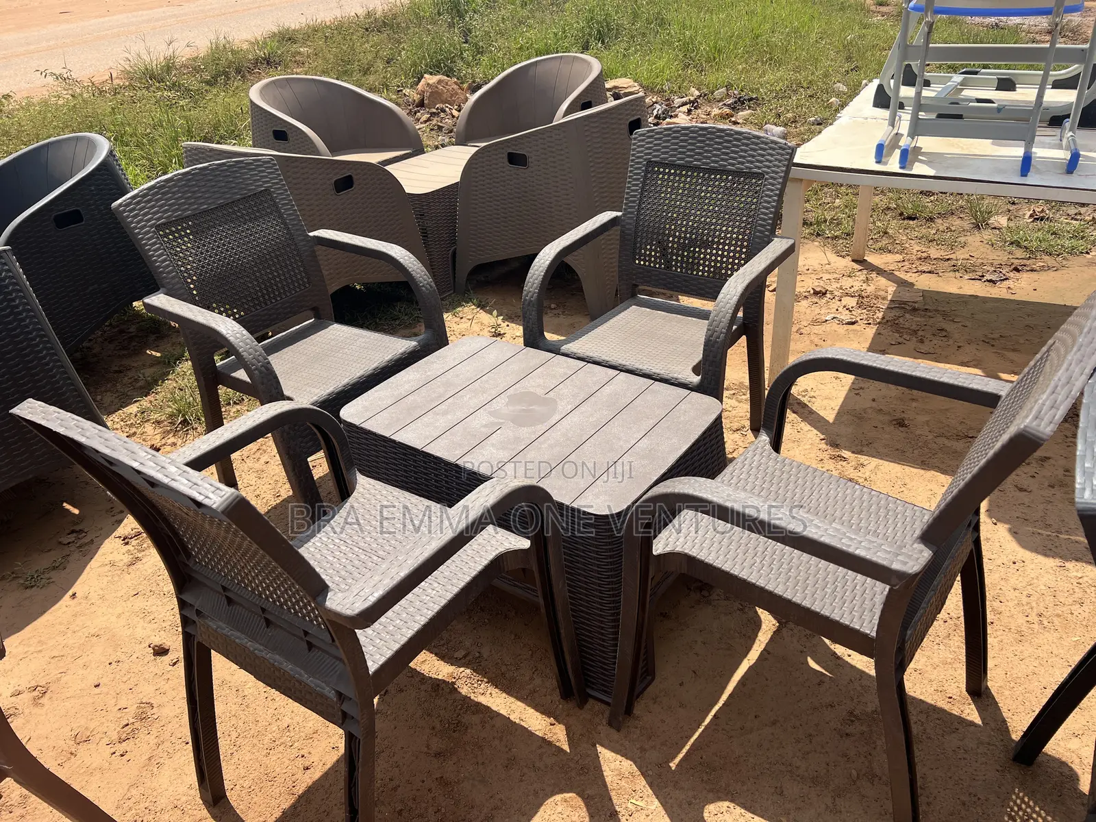 Solid Set of Garden Chairs