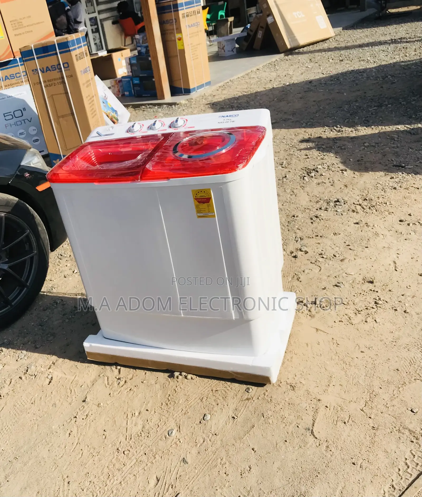 Original Nasco 8kg Semi-Auto Electric Washing Machine.