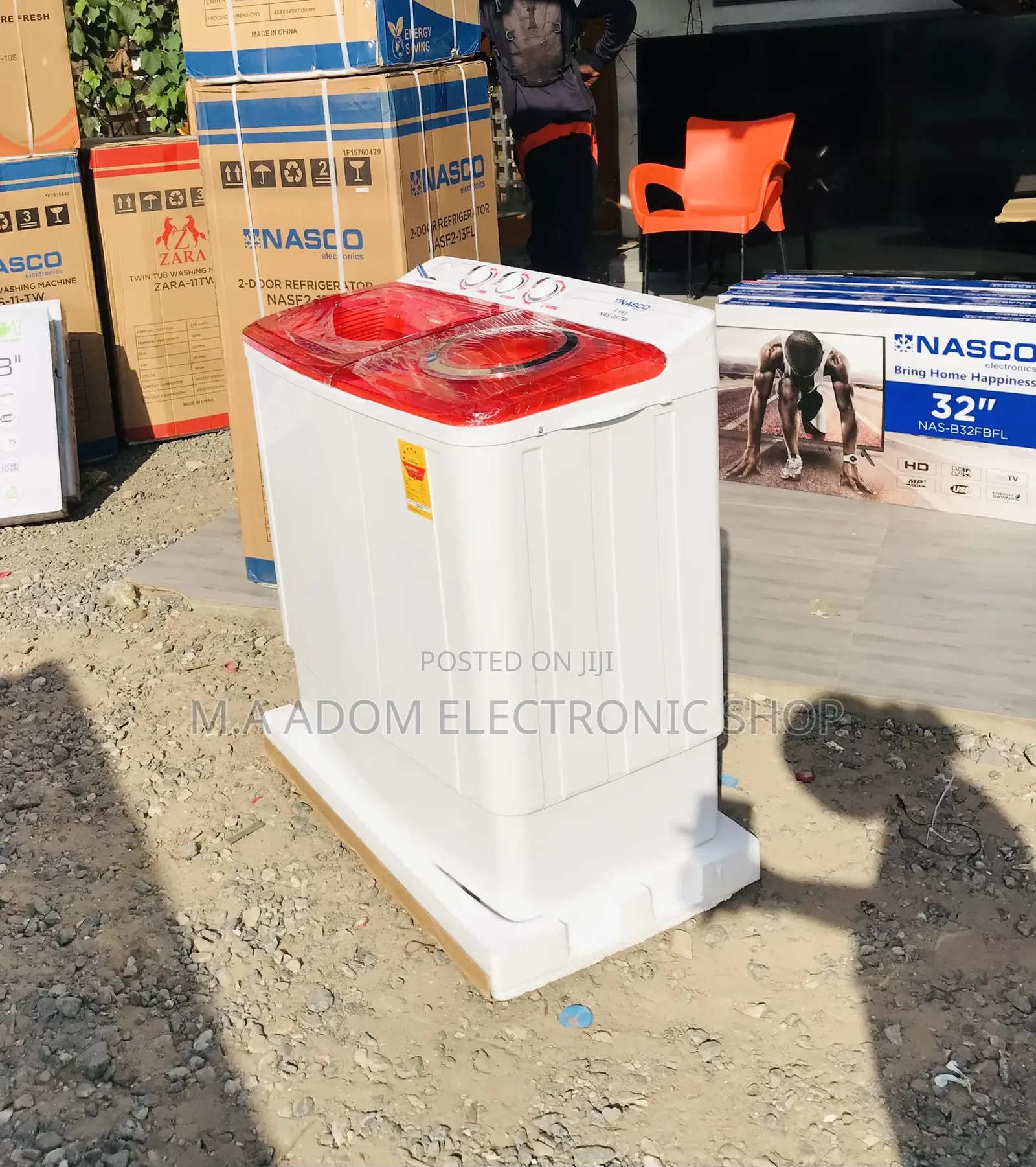 Energy Sufficient Nasco 8kg Top Load Washing Machine.