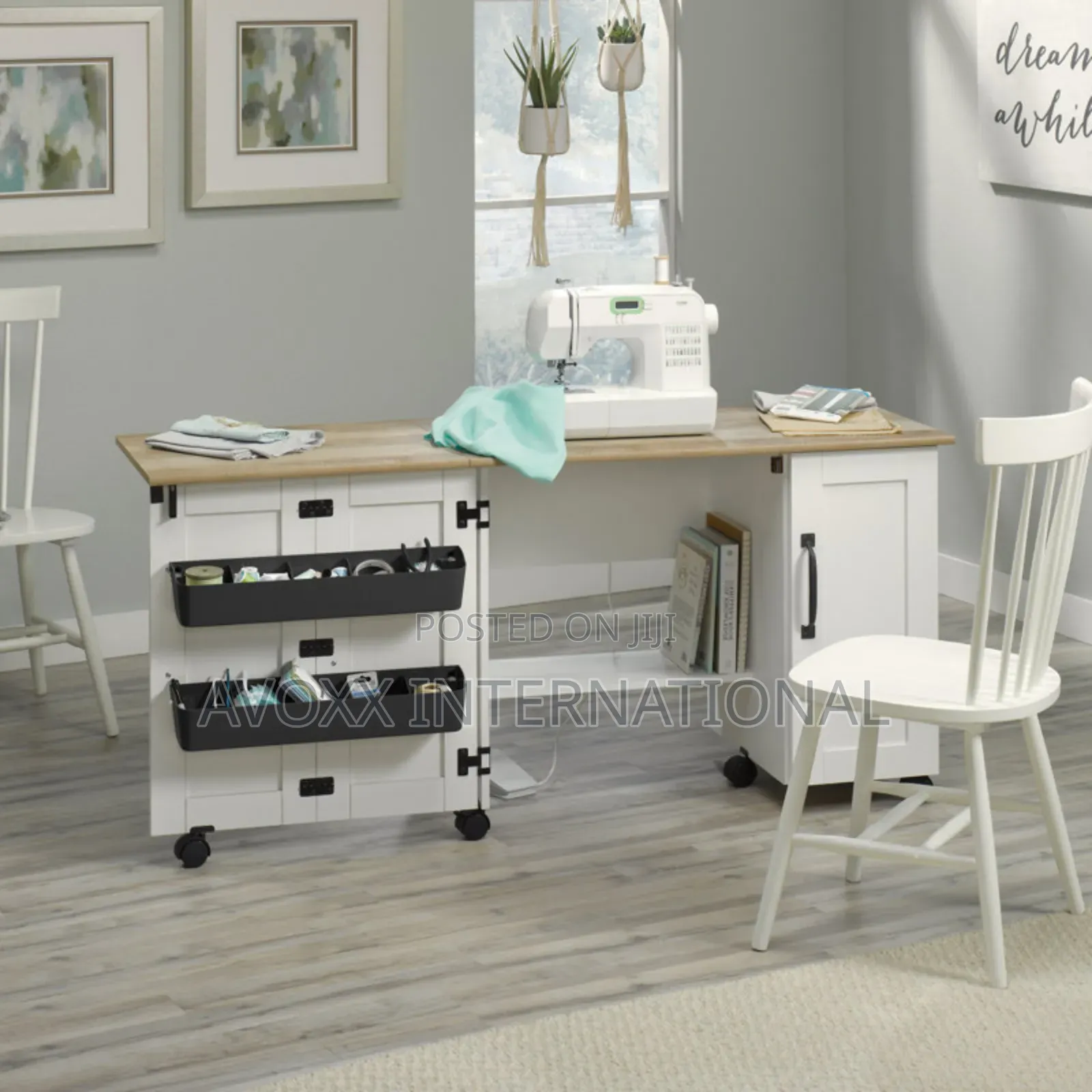 St. Nicholas Foldable Sewing Table With Wheels