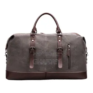 Canvas Leather Men Travel Duffel Bags