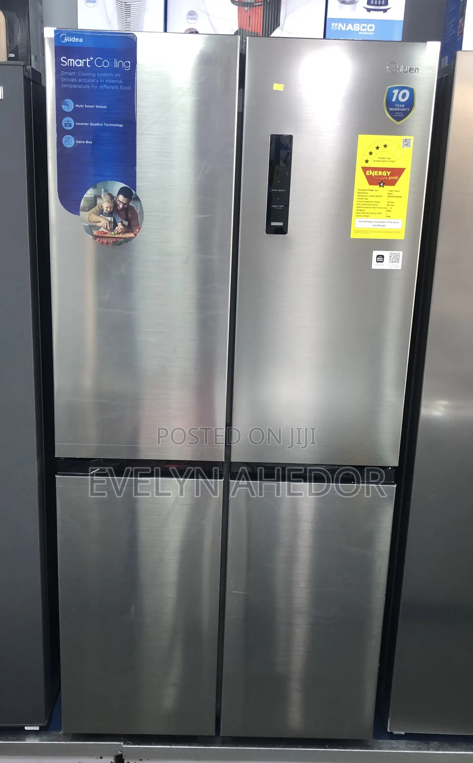 Affordable Midea 4 Doors Fridge 474 Liters