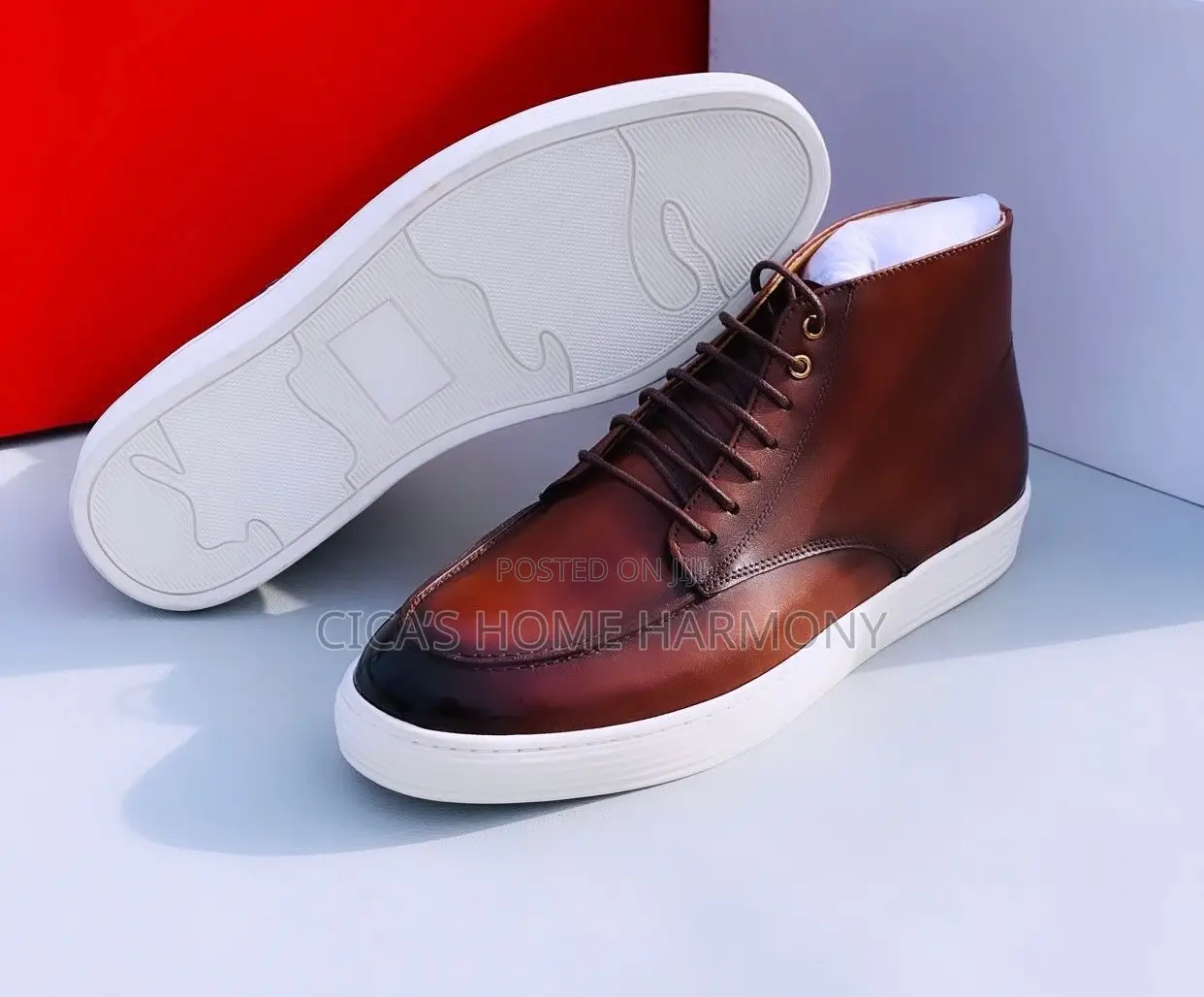 Casual Louis Vuitton Brown Leather Shoe