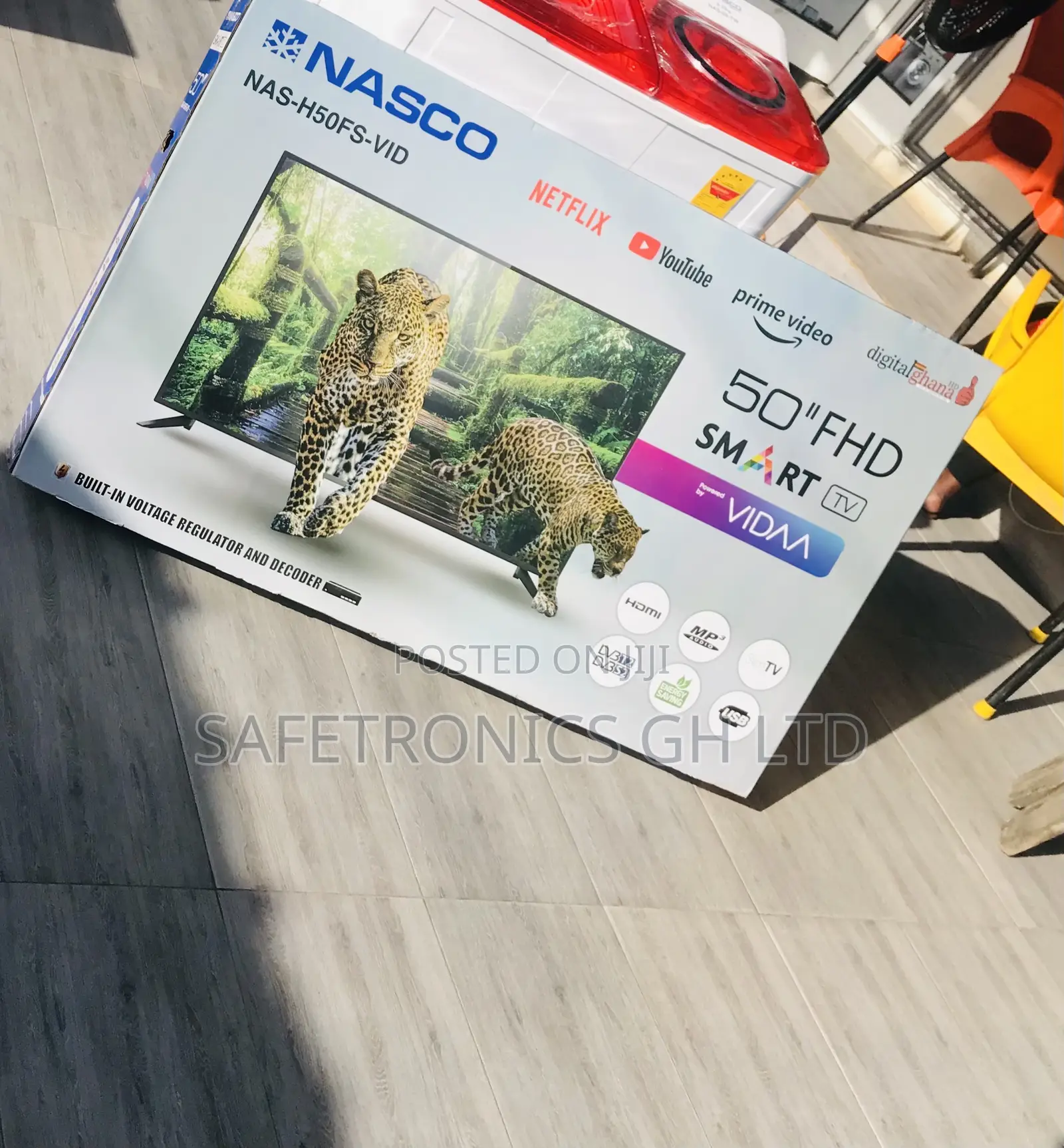 Edgeless Frame 50 Inch Smart Full HD Nasco Led Digital Tv