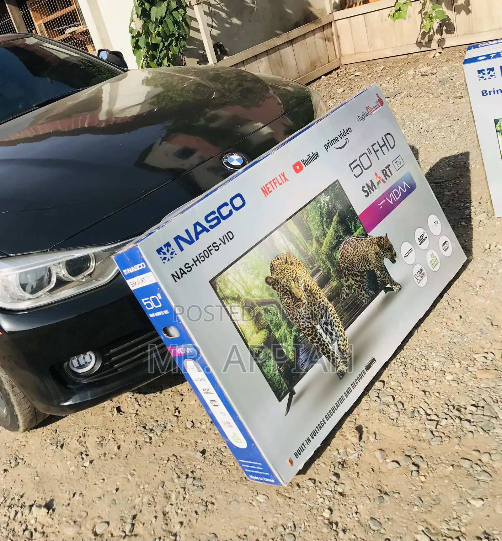 Authentic Nasco 50 Inch FHD Smart Android Television.