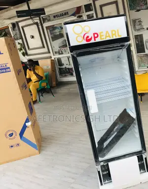 New Arrival 400 Liters Display Pearl PVC-424 Glass Fridge