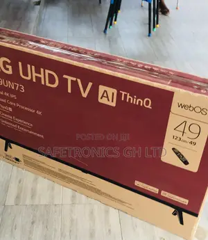 Sleek Black LG Suitable UN73 49 Inch Smart Led Tv