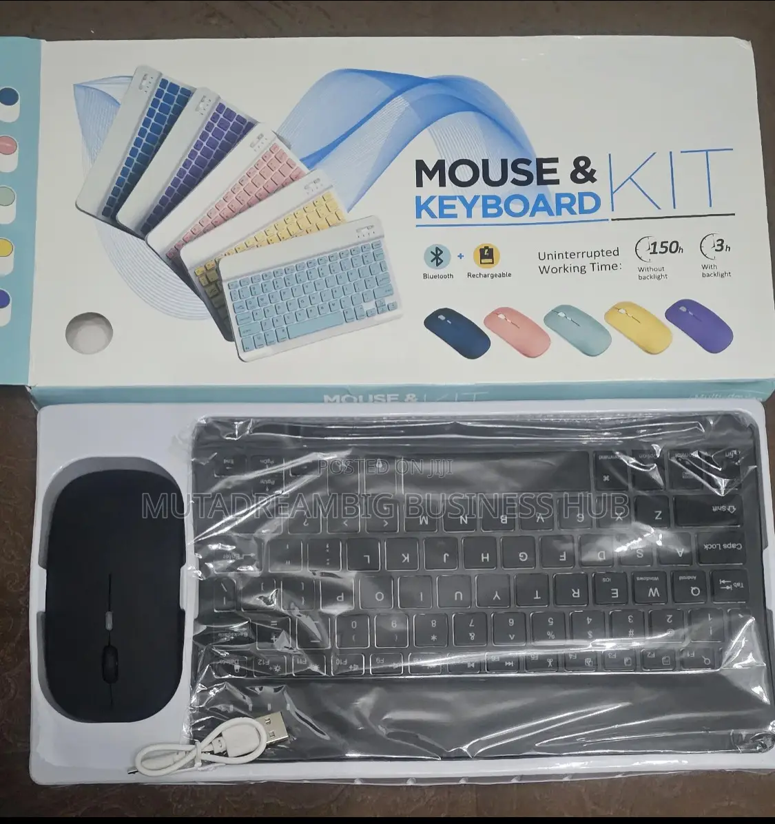 Bluetooth Rechargeable Keyboard Mouse