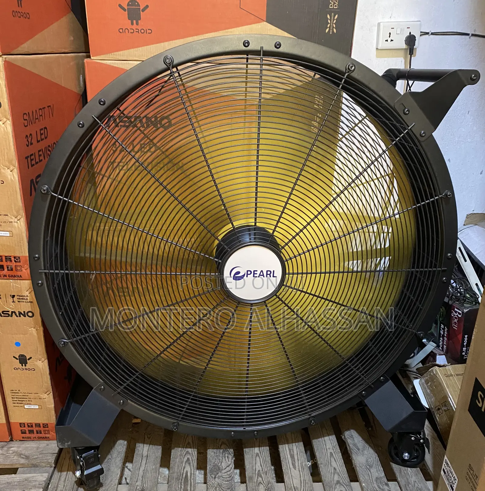 Floor Fan 36 Inches Pearl