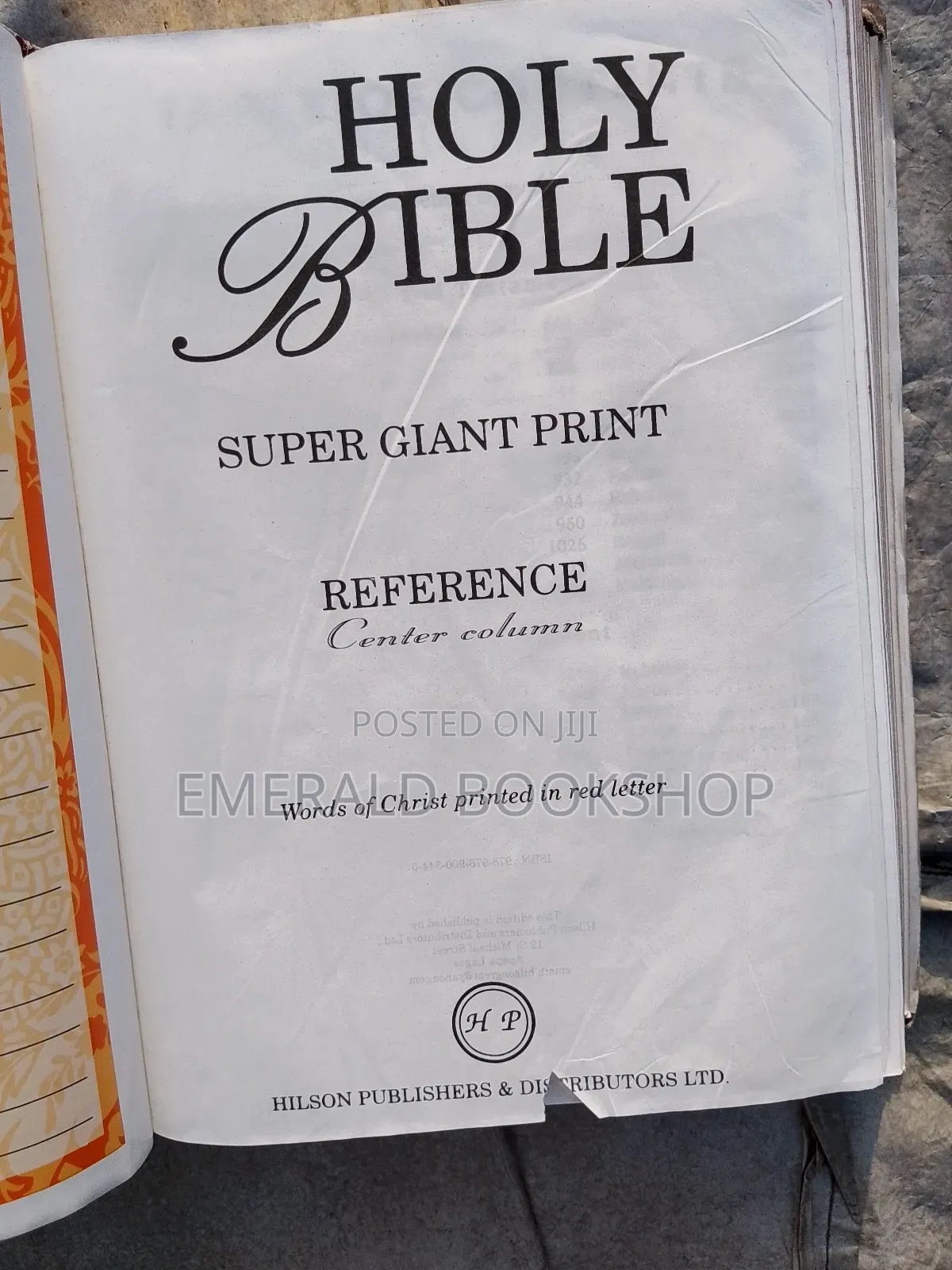 KJV Reference Bible Giant Print Fairly Use