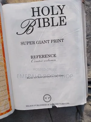 KJV Reference Bible Giant Print Fairly Use