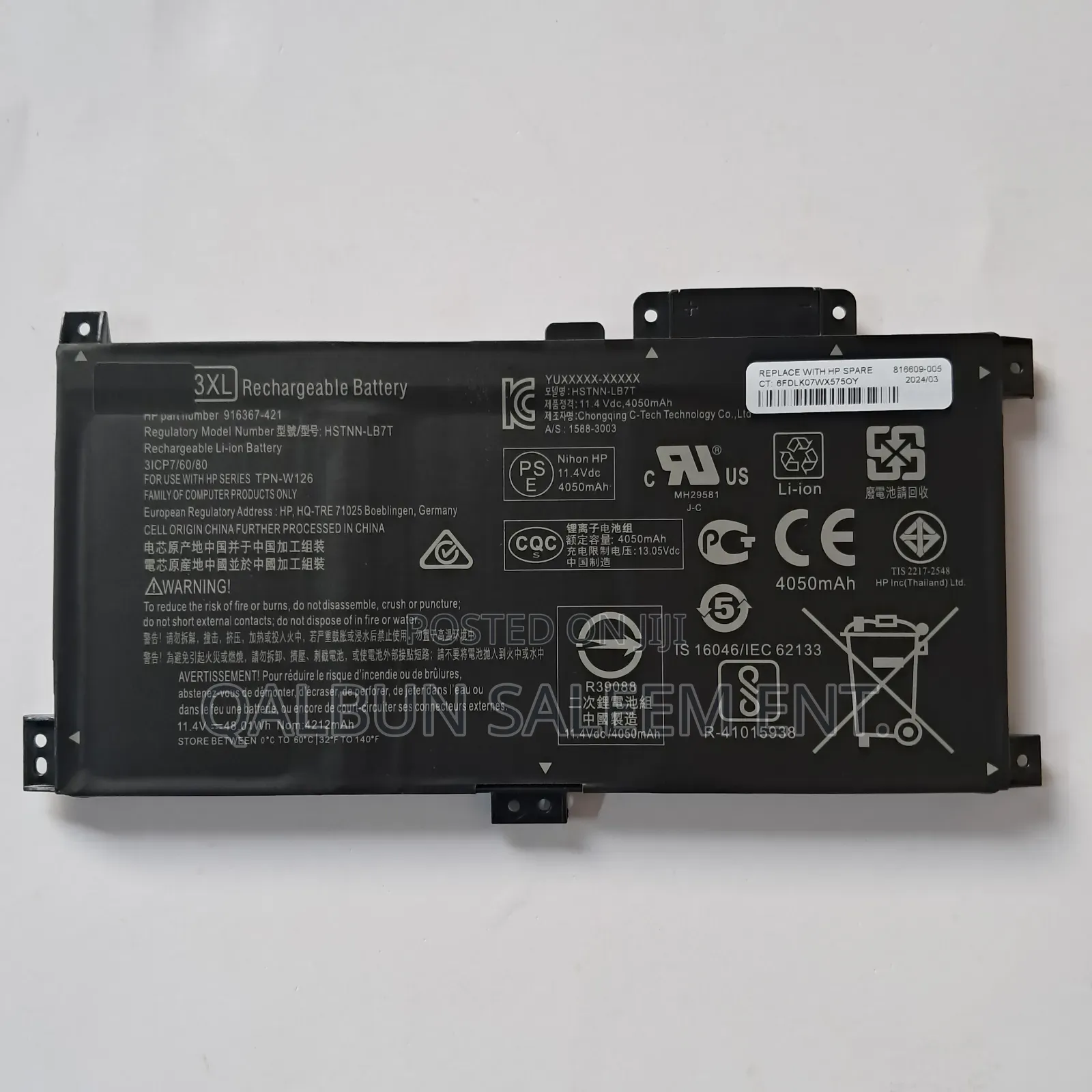 HP WA03XL Battery for Pavilion X360 14-Ba 15-Bk 15-Br Series
