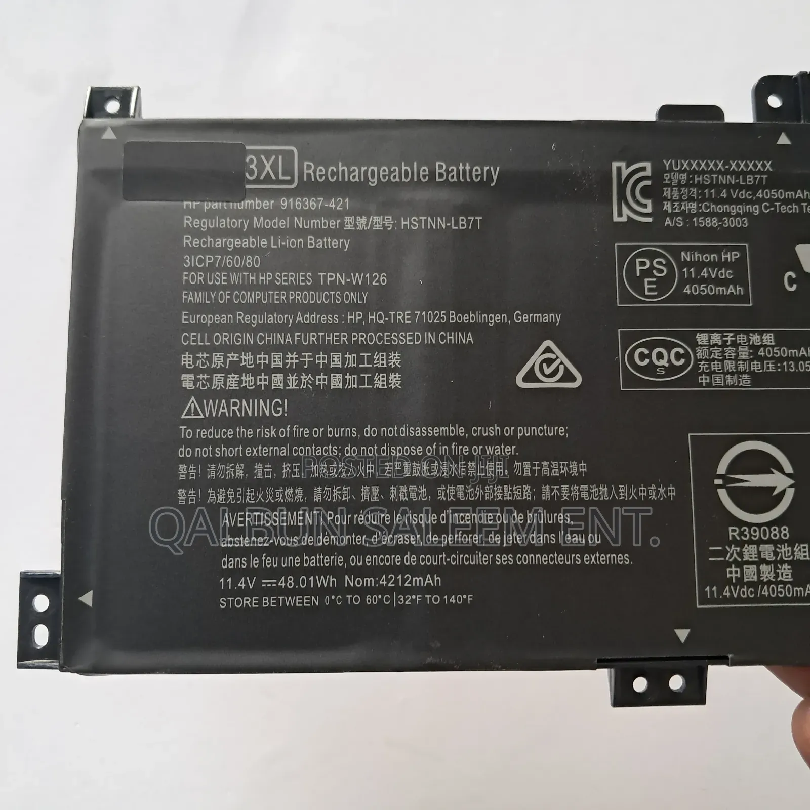 HP WA03XL Battery for Pavilion X360 14-Ba 15-Bk 15-Br Series