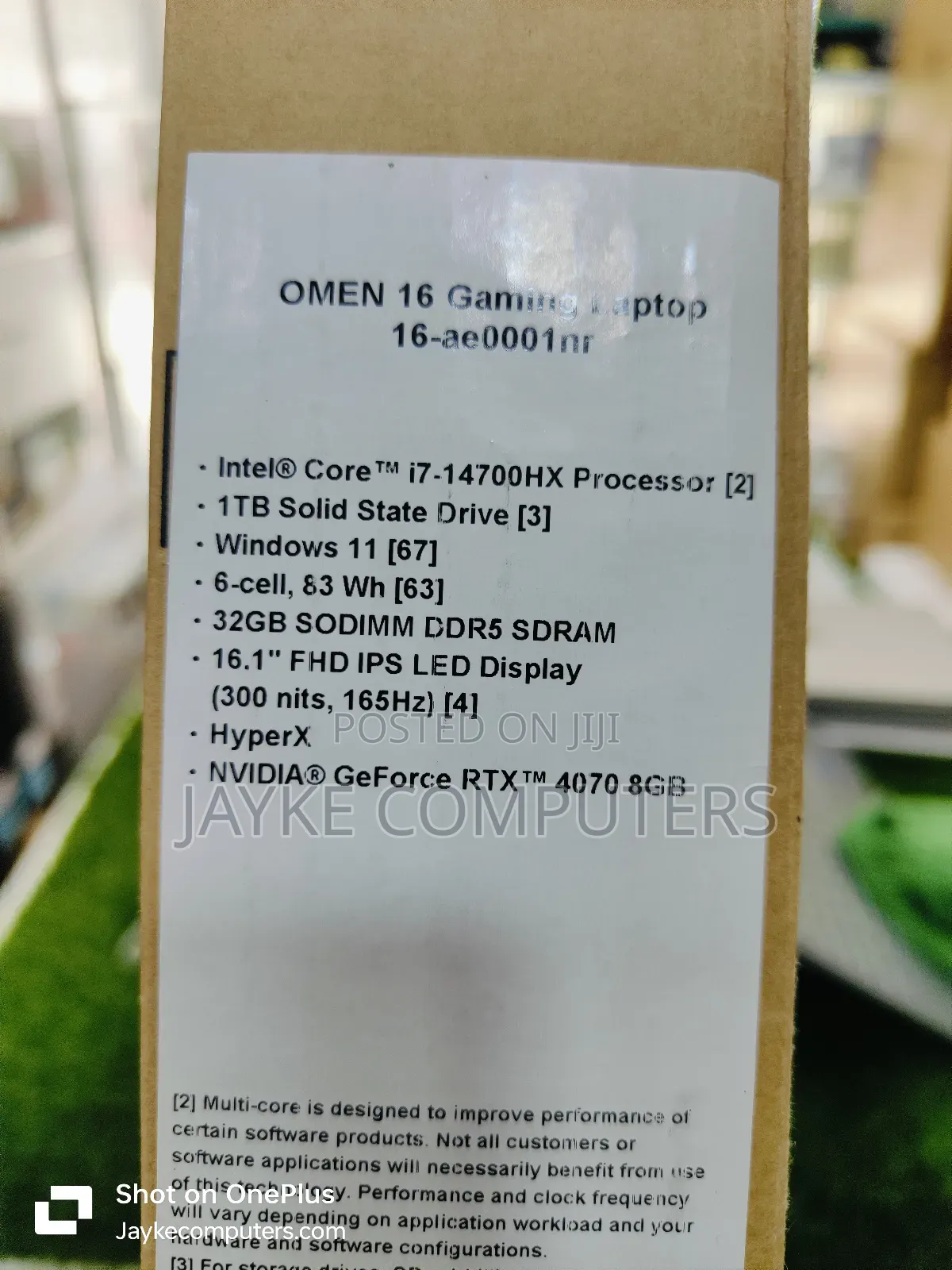 New Laptop HP Omen 16 32GB Intel Core I7 SSD 1T