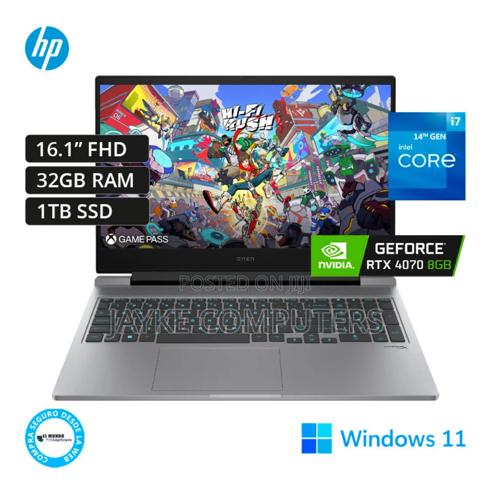 New Laptop HP Omen 16 32GB Intel Core I7 SSD 1T