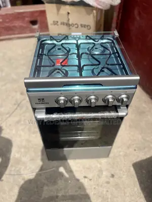 50X50 4burner Cooker| Oven +Grill| Stainless Steel| Nasco