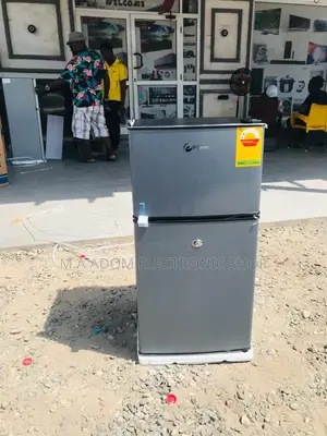 Compact and Ample Storage:Pearl Table Top Double-Door Fridge