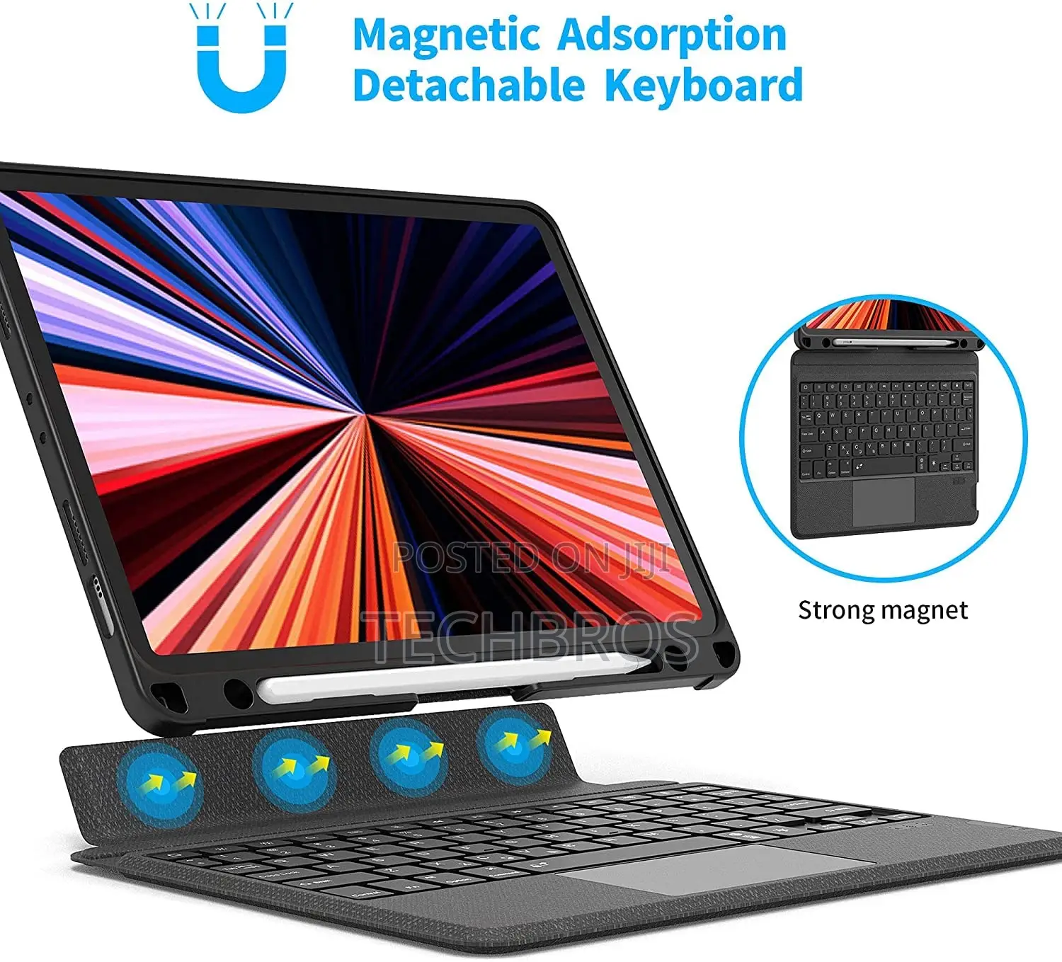 iPad 7/8/9th Gen Keyboard With Trackpad Backlit