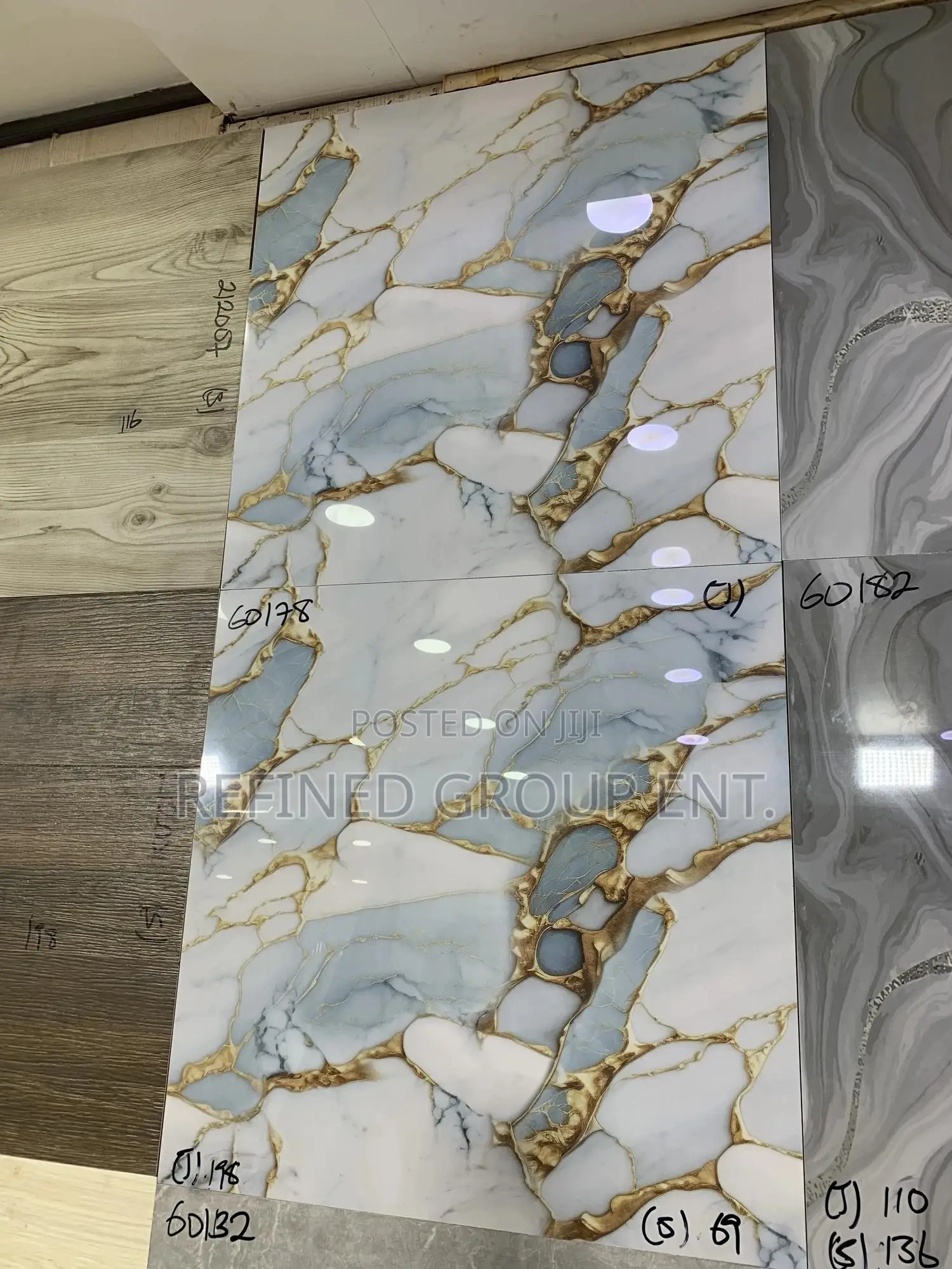 Made in Ghana Tile 60/60cm Polished. Grade 1