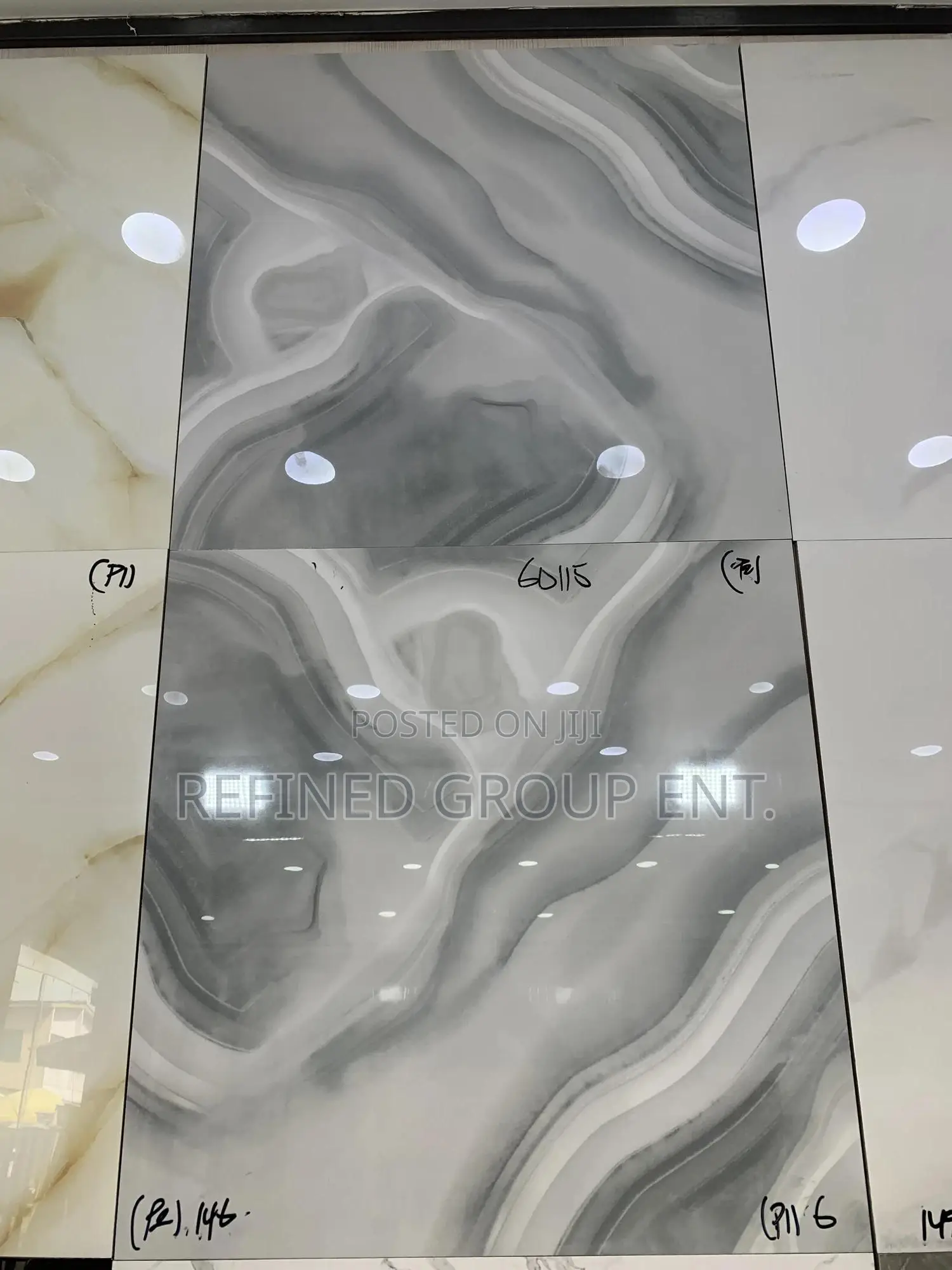 Made in Ghana Tile 60/60cm Polished. Grade 1
