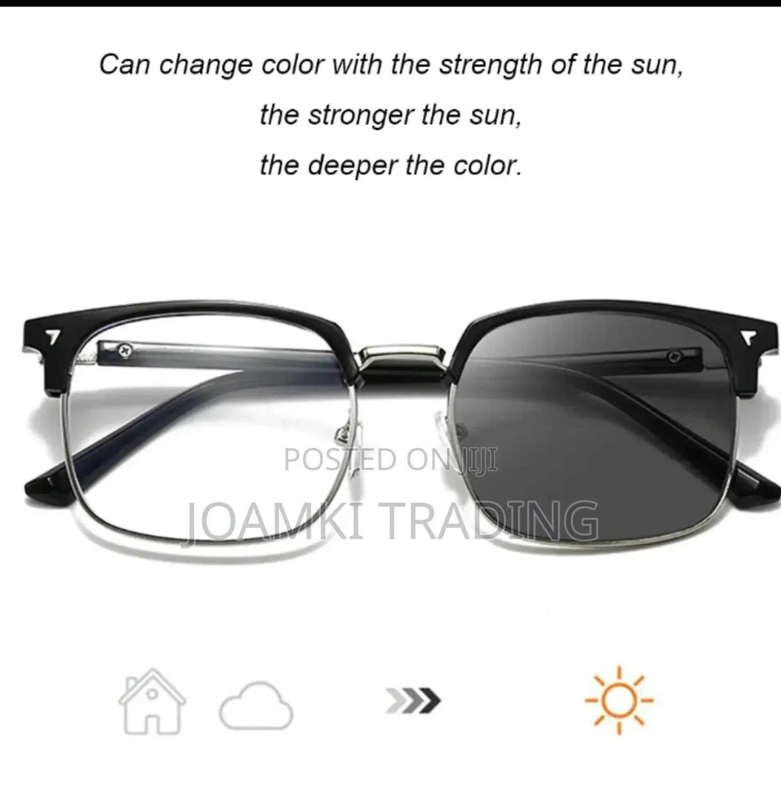 2 In 1 Photochromic Anti Blue Light Glasses For Men Women
