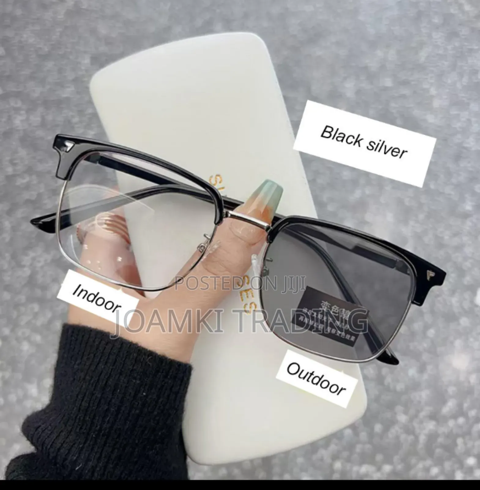 2 In 1 Photochromic Anti Blue Light Glasses For Men Women
