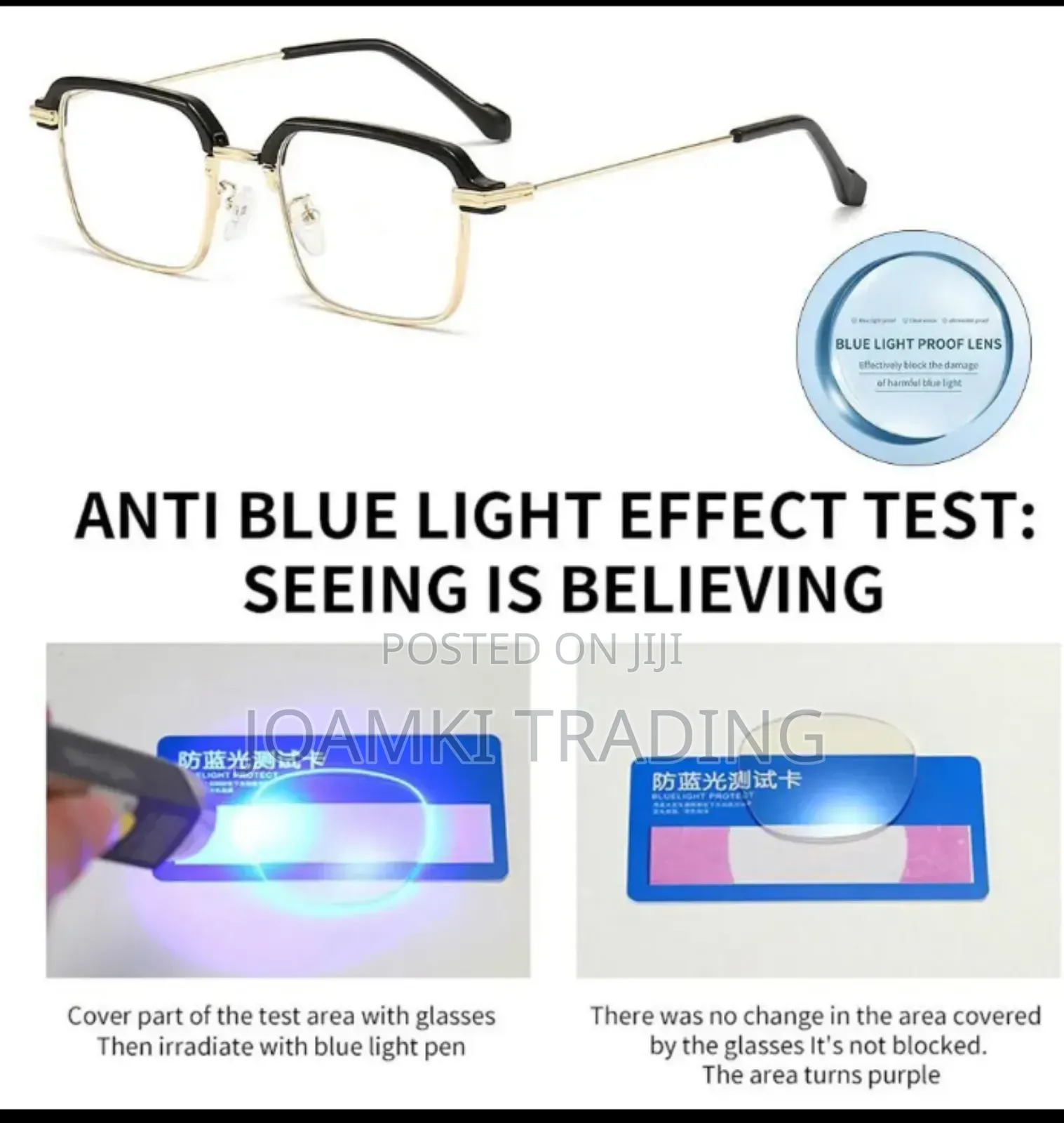 2 In 1 Photochromic Anti Blue Light Glasses For Men Women
