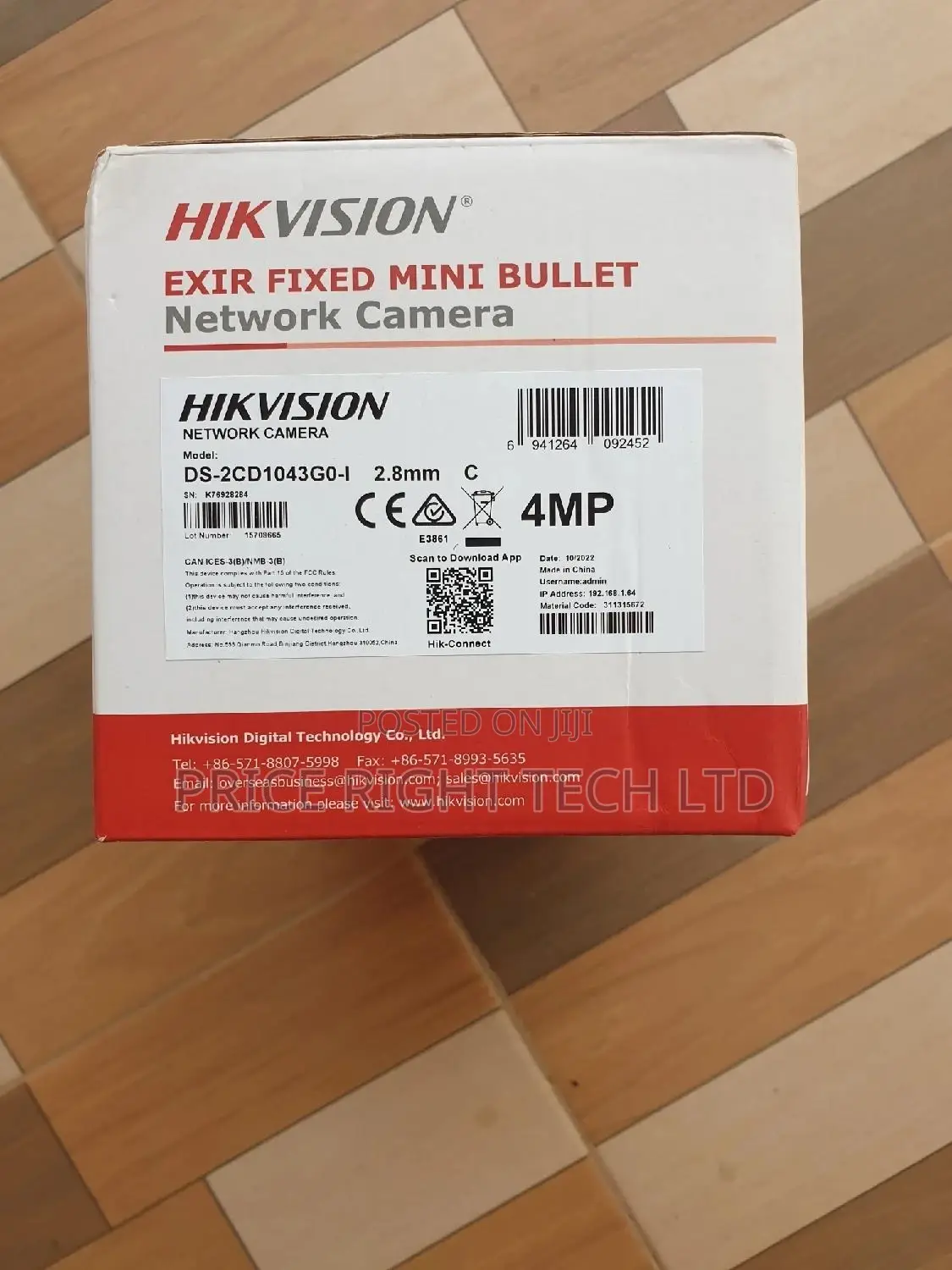 4mp Exir Fixed Mini Bullet Ip Camera