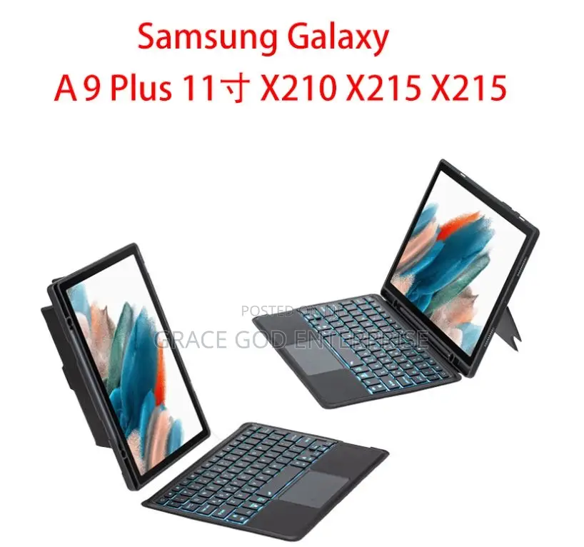 Samsung Tab A9 A11 Plus Keyboard With Backlit
