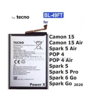 All Models of Tecno and Infinix Batteries Are Available