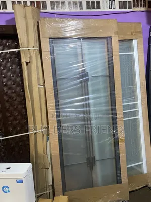Double Glass Bathroom Door+All Accessories Set