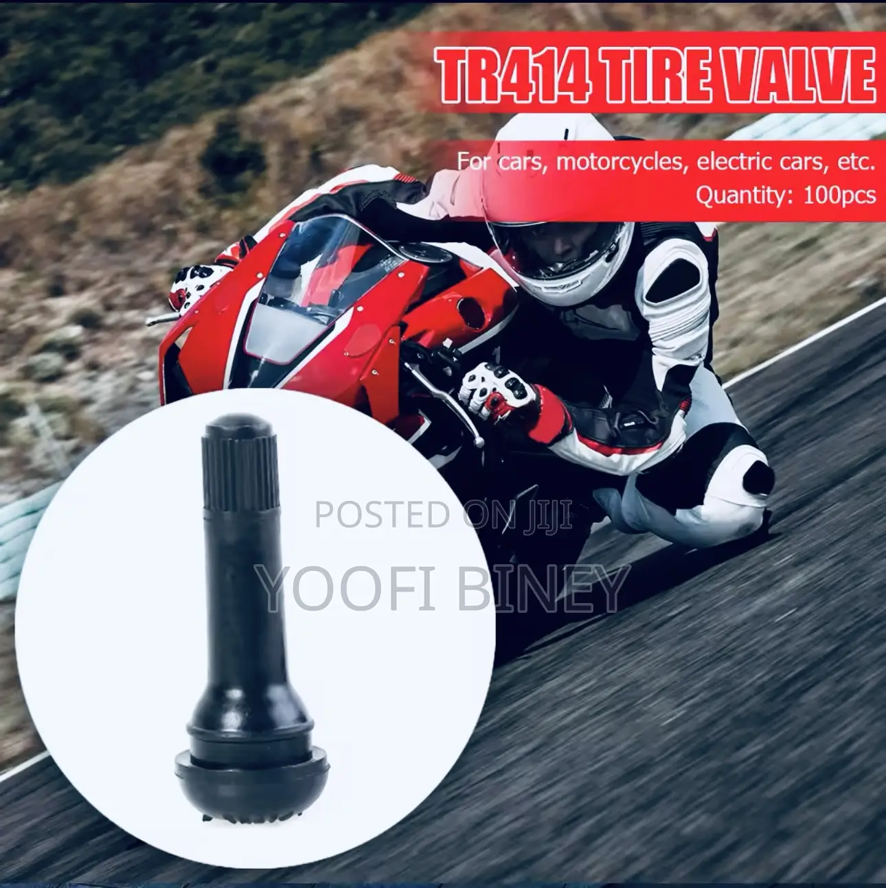 Tr414 Rubber Tire Valve Stem – Bulk Pack, Universal Fit--15% Off