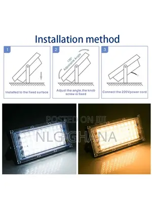 50W 220V Waterproof LED Street Floodlight (L7.9 X W2.75 X H3