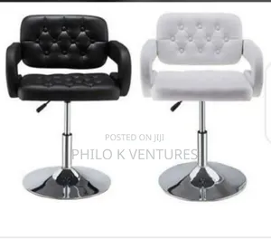 White and Black Bar Chairs
