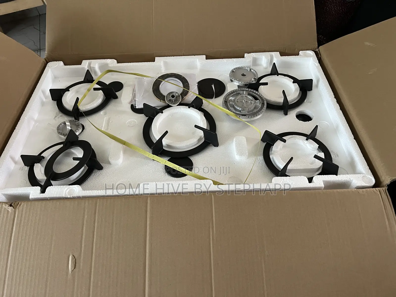 Premium In-built Fireproof 5burner 90cm Glass Gas Hob