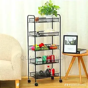 5 Tier Metal Rack 5 Layer Storage Cart