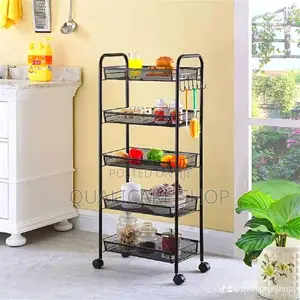 5 Tier Metal Rack 5 Layer Storage Cart