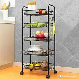 5 Tier Metal Rack 5 Layer Storage Cart