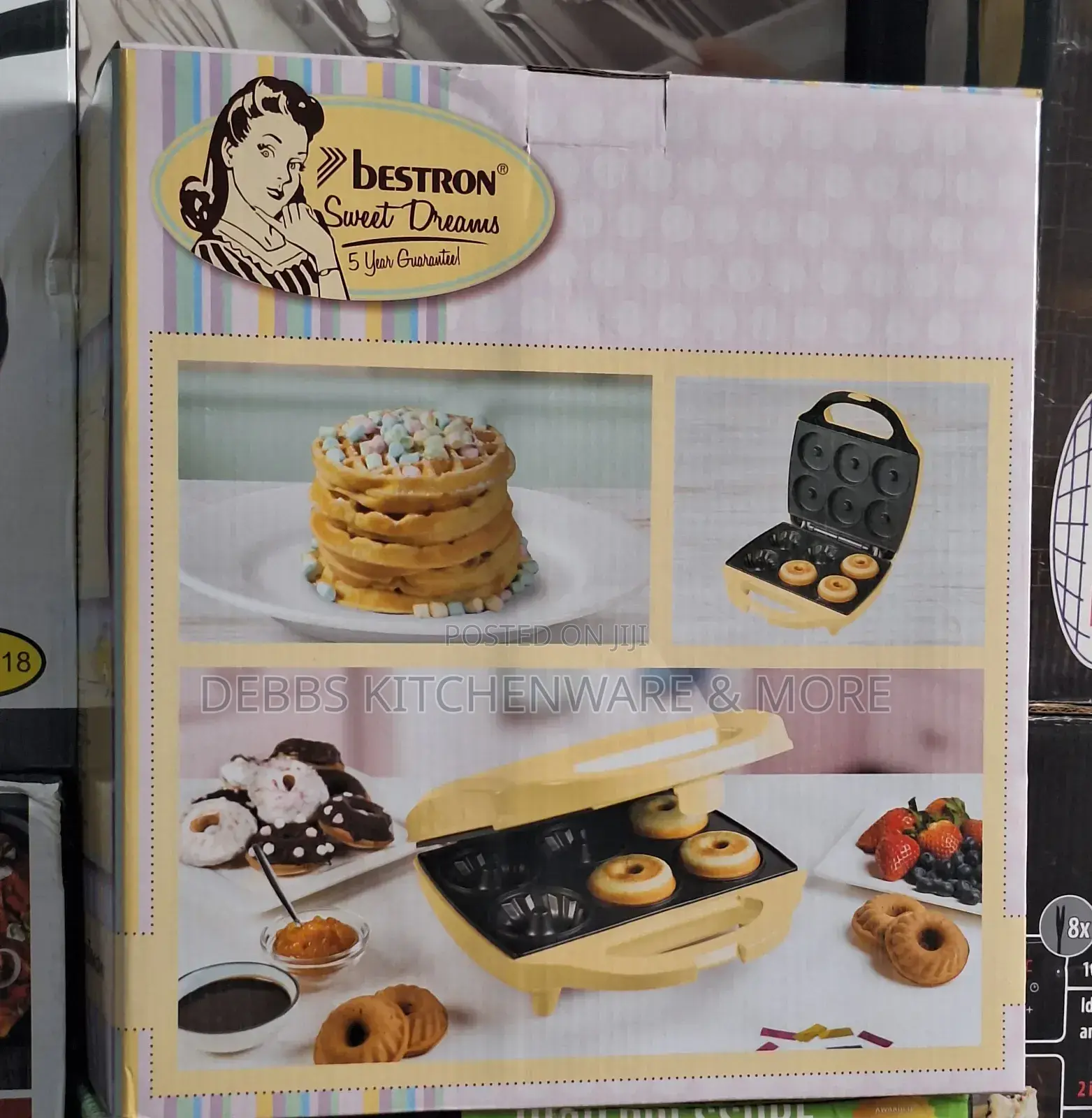6 Slots Bestron Doughnut and Cup Cake Maker