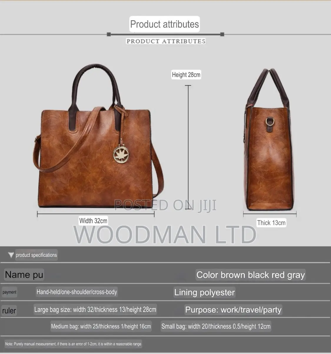 3 Set Ladies Handbag