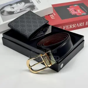 High Quality Belt + Wallet Set