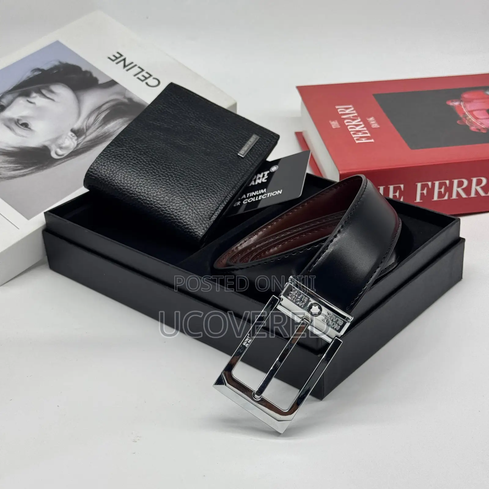 High Quality Belt + Wallet Set