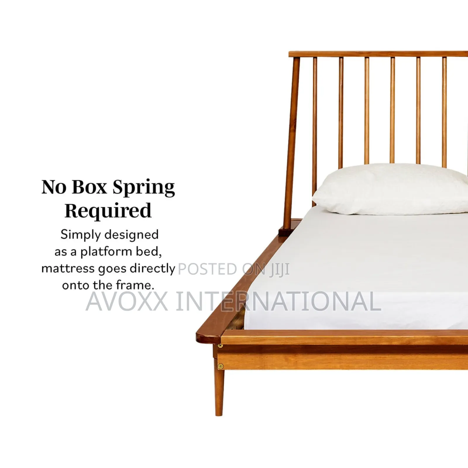 Walker Edison BQSPINCA Modern Wood Queen Spindle Bed